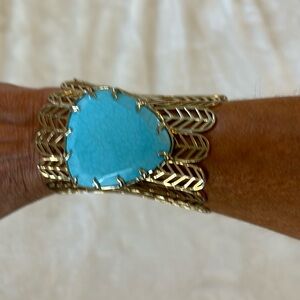 Kendra Scott Cuff with turquoise stone
